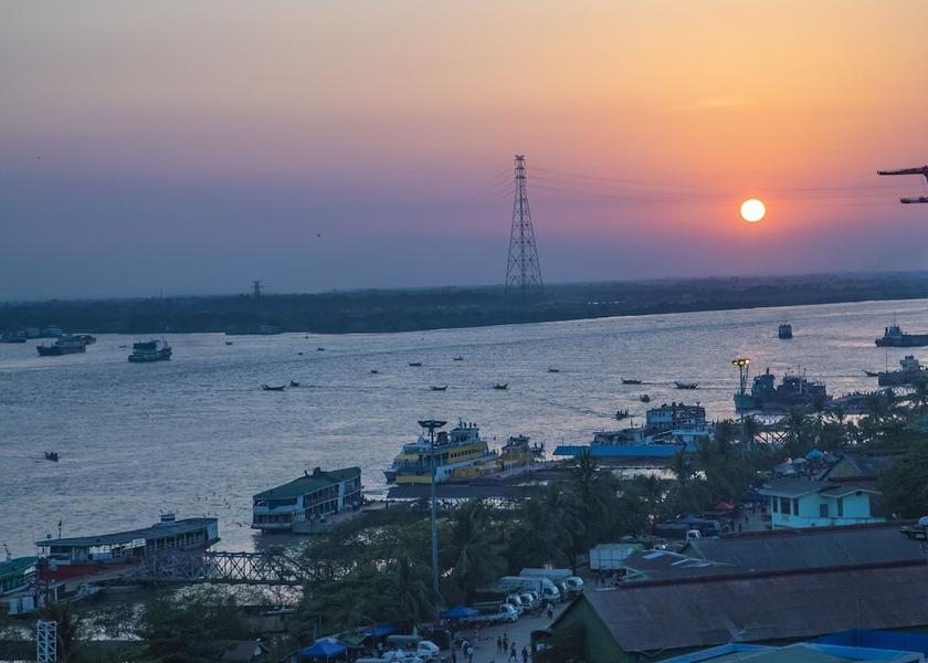 Yangon Region Yangon City view from property