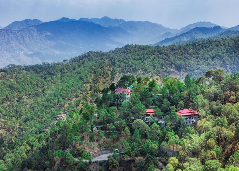 Himachal Pradesh Kasauli Aerial View