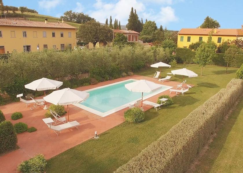 Tuscany Vinci Aerial View