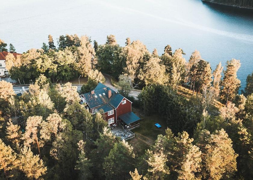 Varmland County Arvika Aerial View