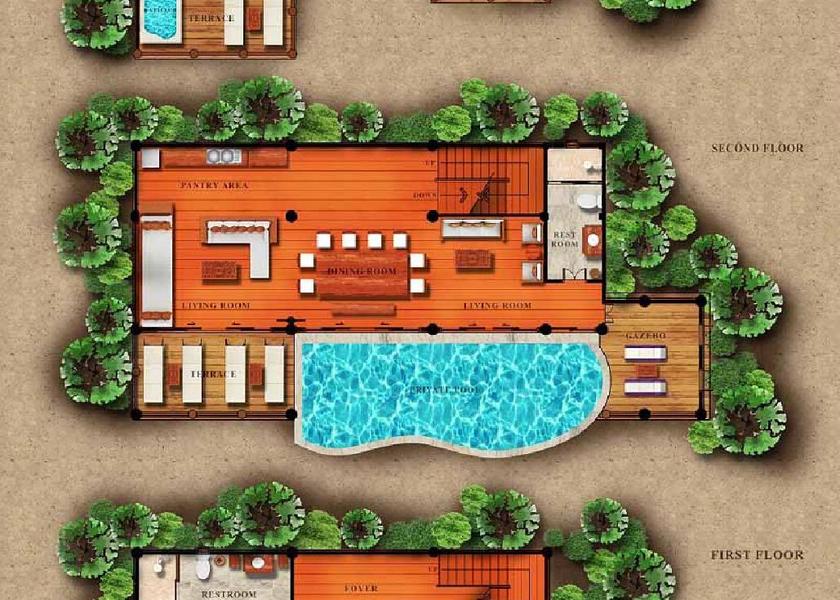 Phang Nga Province Ko Yao Room plan