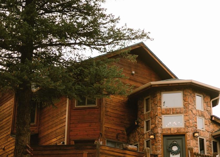 Colorado Evergreen Front of property
