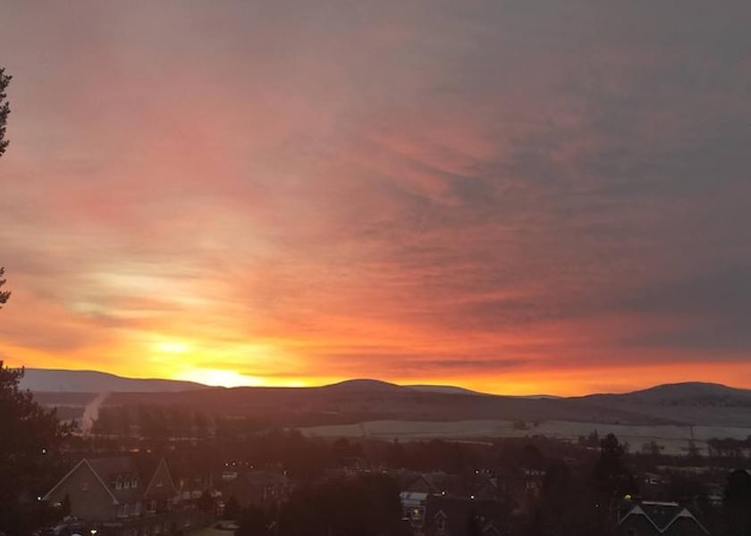 Scotland Kingussie View from Property