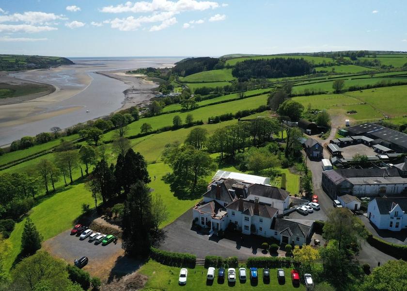 Wales Carmarthen Aerial View