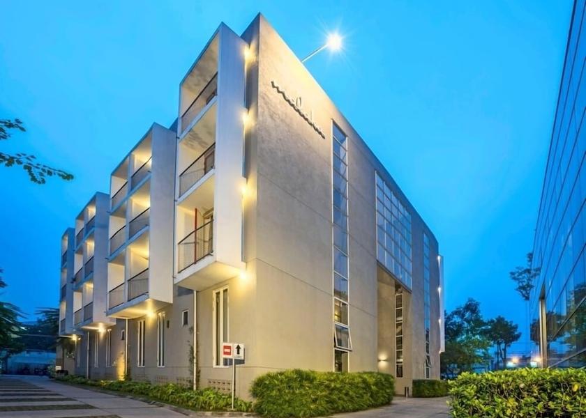 West Java Bandung Front of property - evening/night