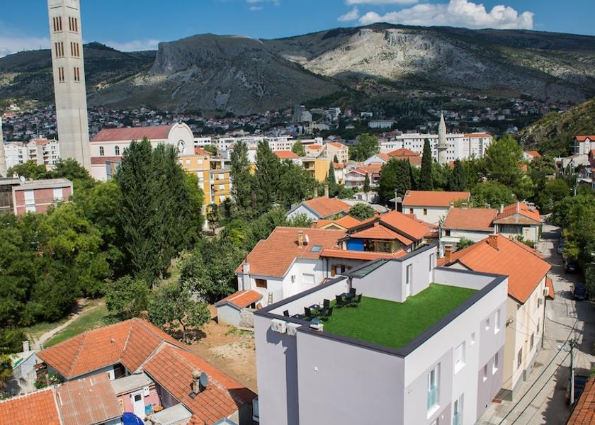 Herzegovina-Neretva Canton Mostar Aerial View