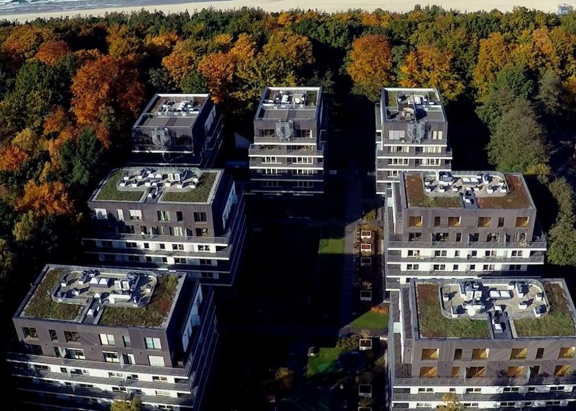 West Pomeranian Voivodeship Międzyzdroje Aerial view