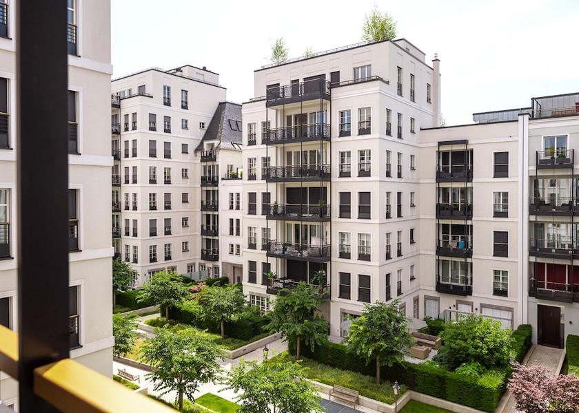North Rhine-Westphalia Düsseldorf Balcony view