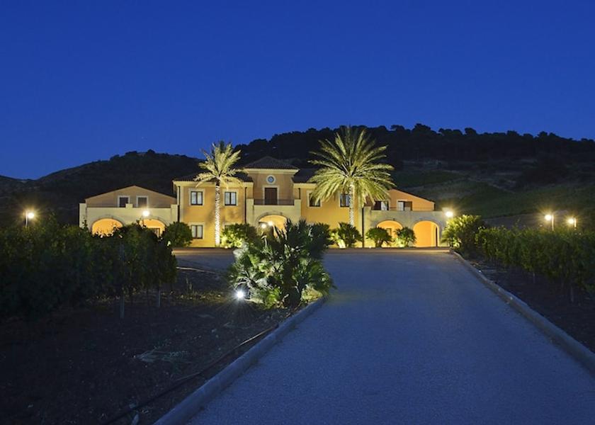 Sicily Siculiana Front of property - evening/night