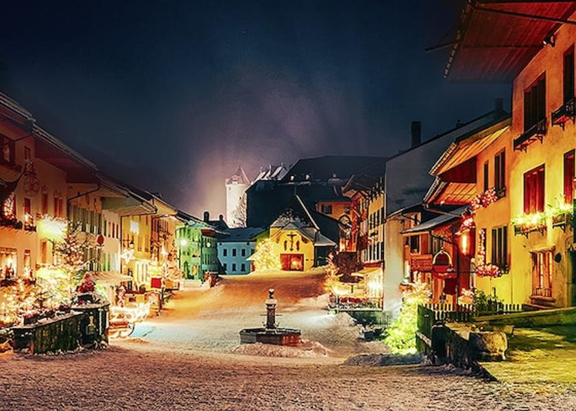 Canton of Fribourg Gruyeres Exterior Detail