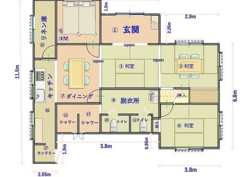Okinawa Okinawa Room layout blue print