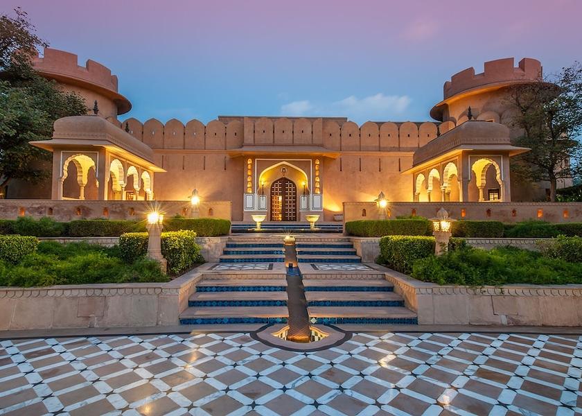 Rajasthan Jaipur Front of property - evening/night