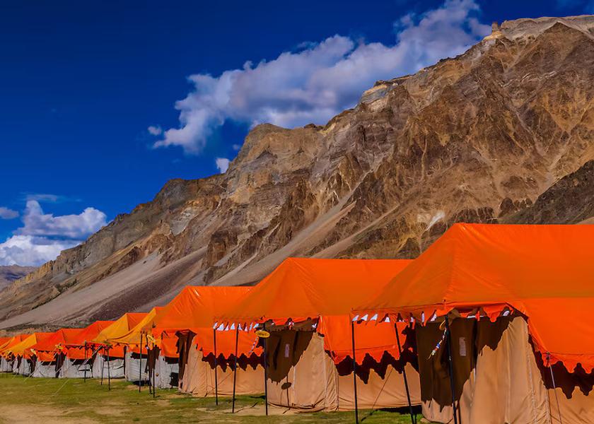 Himachal Pradesh Sarchu Hotel View
