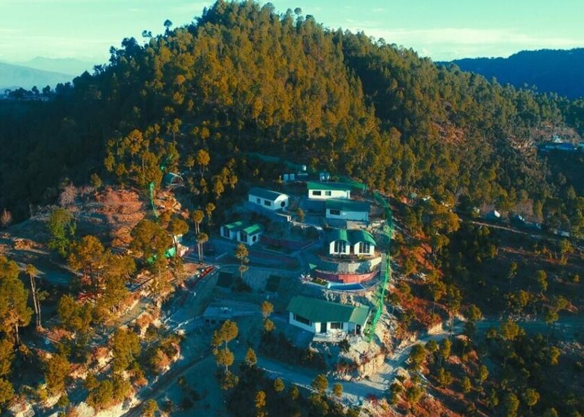 Uttarakhand Mukteshwar Aerial View