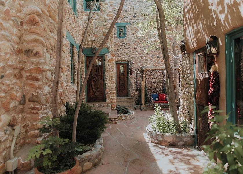 New Mexico Santa Fe Courtyard