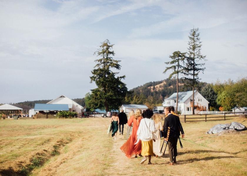 Washington Friday Harbor Outdoor Wedding Area