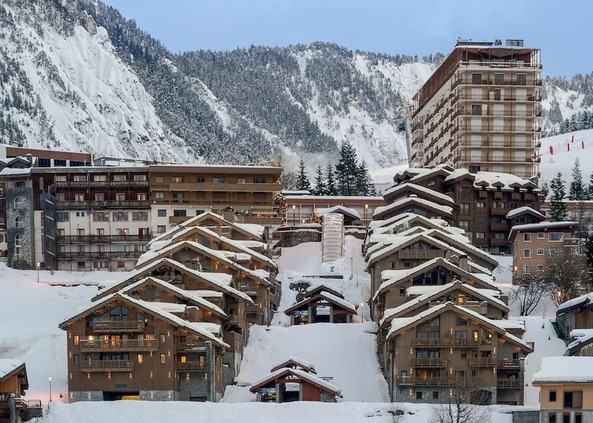 Auvergne-Rhone-Alpes Courchevel Aerial View