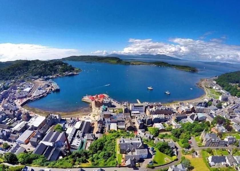 Scotland Oban Aerial View