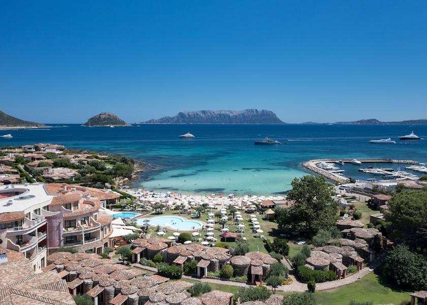 Sardinia Golfo Aranci Aerial View