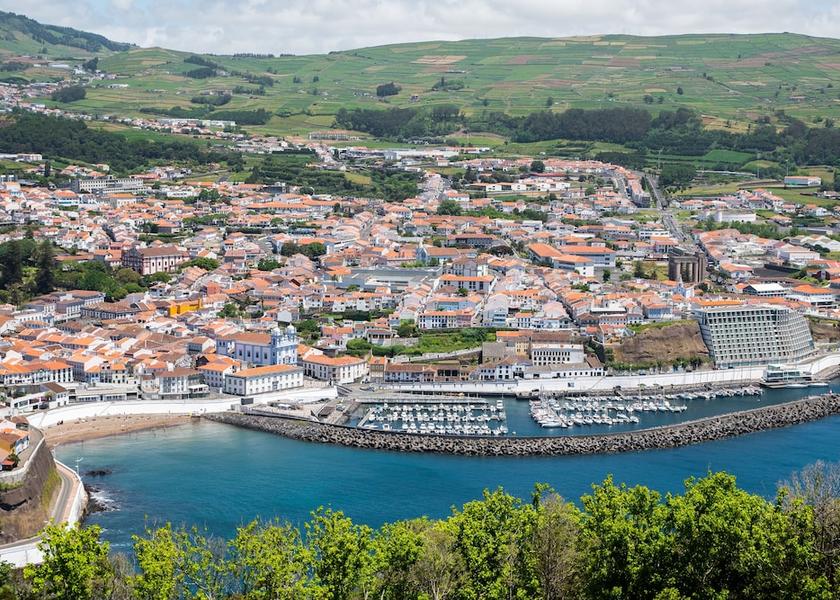 Azores Angra do Heroismo City View from Property