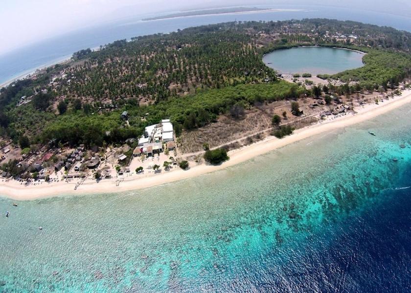 West Nusa Tenggara Gili Meno Aerial view