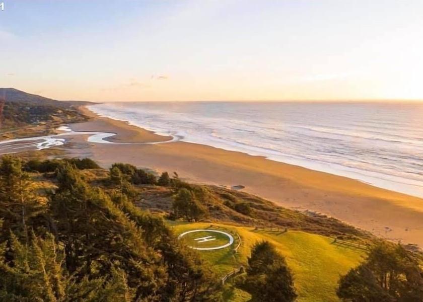 Oregon Gold Beach Aerial View
