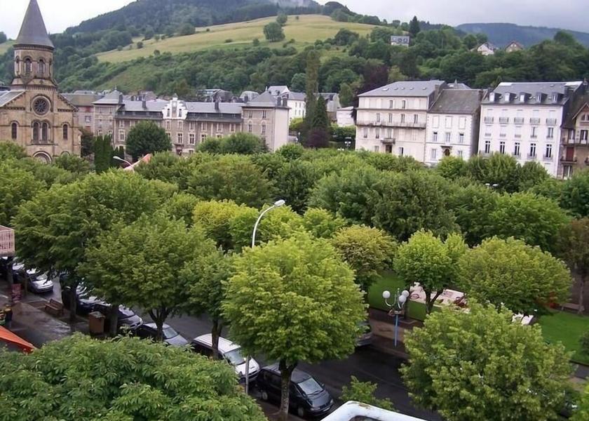 Auvergne-Rhone-Alpes La Bourboule Aerial View