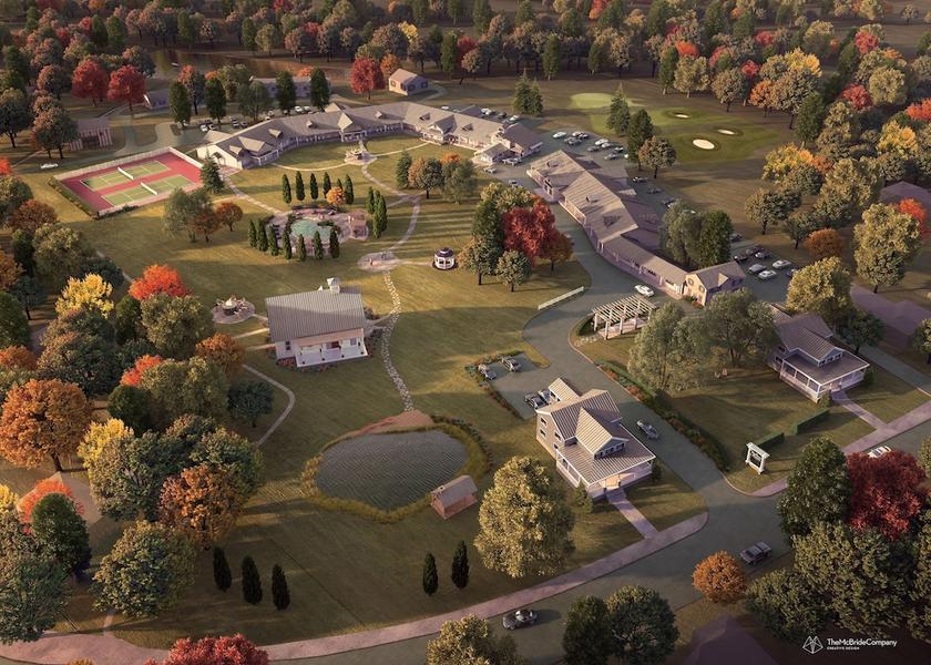 Vermont Manchester Center Aerial View