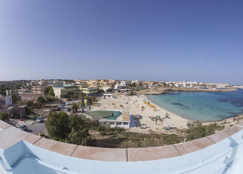Sicily Lampedusa Aerial View