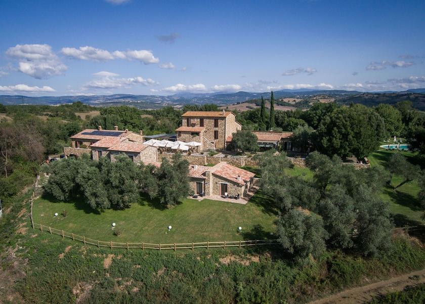 Tuscany Manciano Aerial view