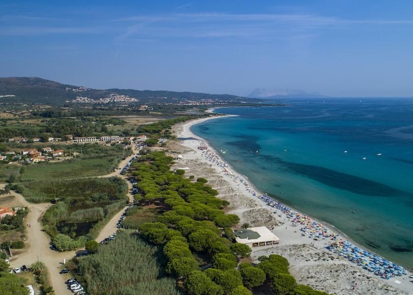 Sardinia Budoni Aerial View