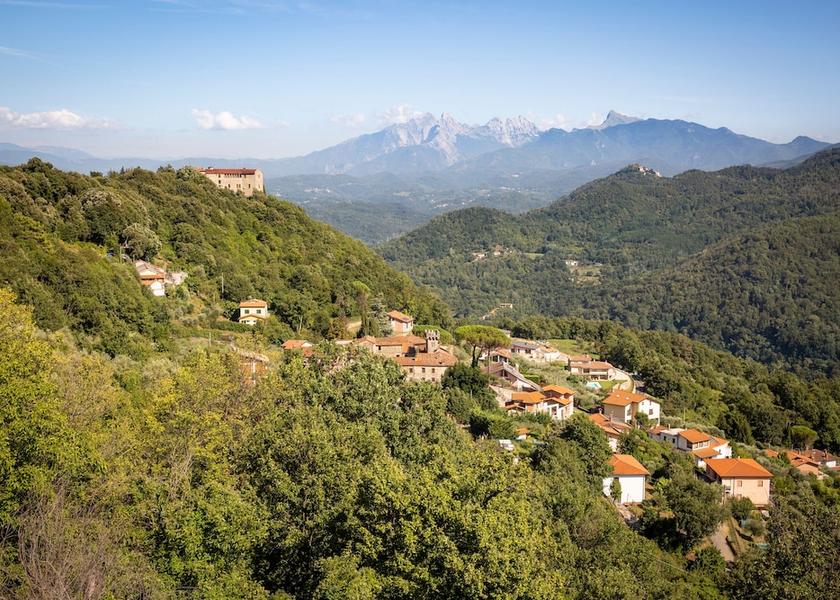 Tuscany Aulla Aerial View