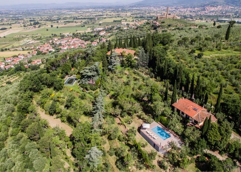 Tuscany Castiglion Fiorentino Aerial View