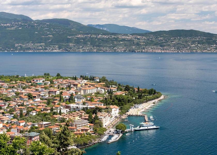 Lombardy Toscolano Maderno Aerial View