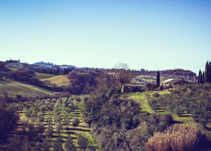 Tuscany San Casciano in Val di Pesa Aerial View