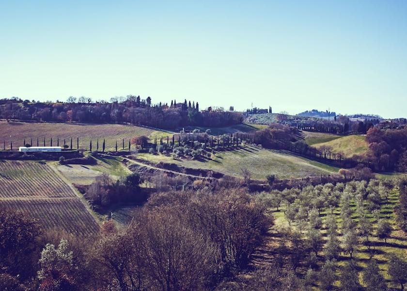 Tuscany San Casciano in Val di Pesa Aerial View