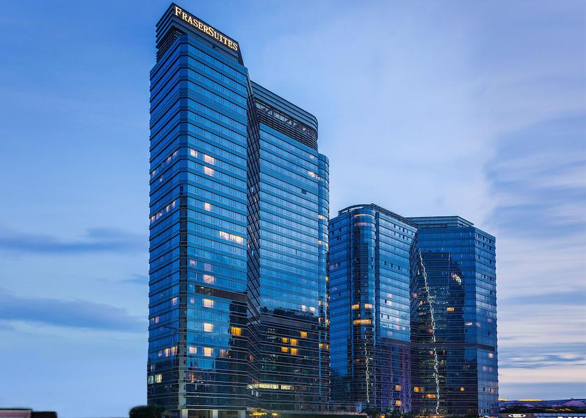 Guangdong Guangzhou Front of property - evening/night