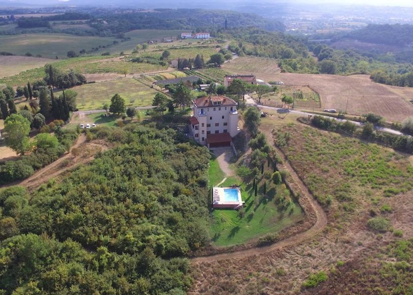 Tuscany Terranuova Bracciolini Aerial View