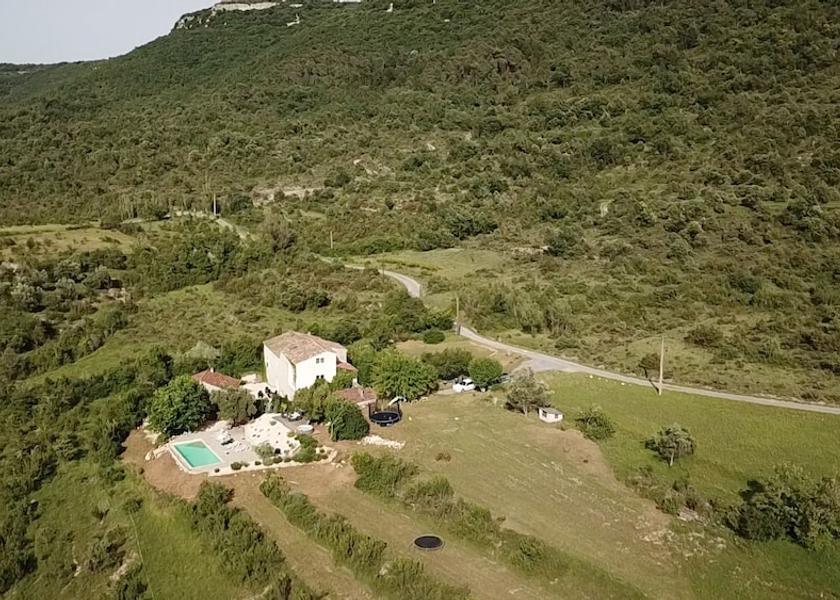 Auvergne-Rhone-Alpes Grospierres Aerial View
