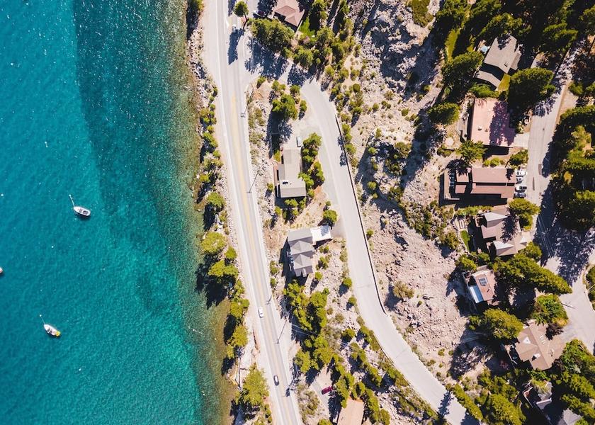 California Carnelian Bay Aerial View