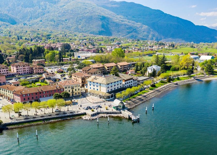 Lombardy Colico Aerial View