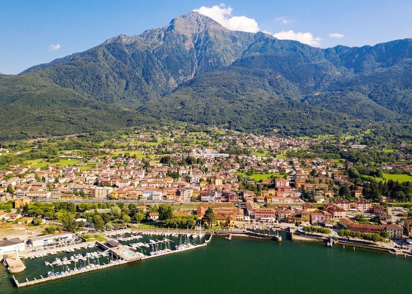 Lombardy Colico Aerial View