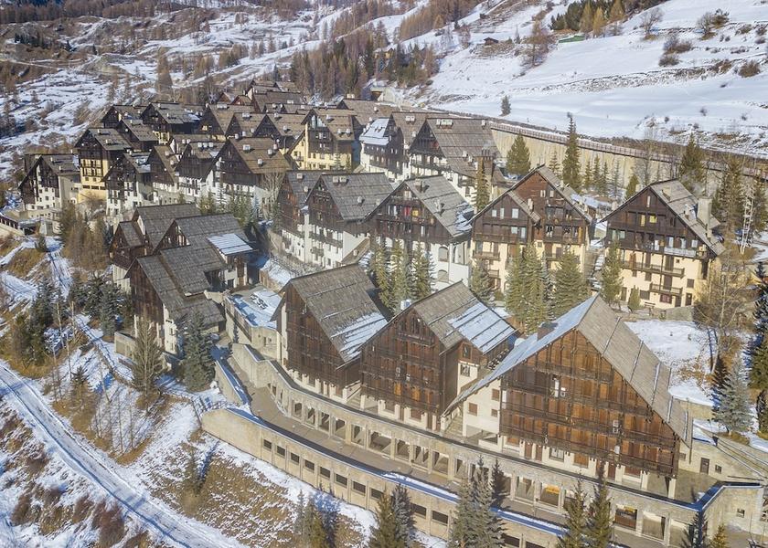 Piedmont Sauze di Cesana Aerial View