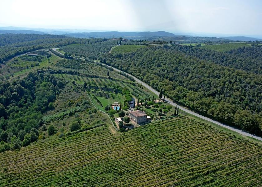 Tuscany Sinalunga Aerial View