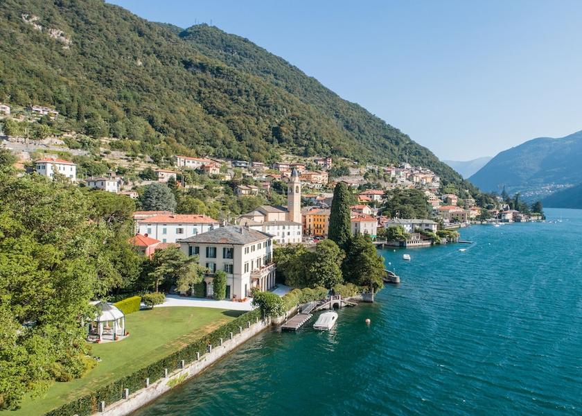 Lombardy Laglio Aerial View
