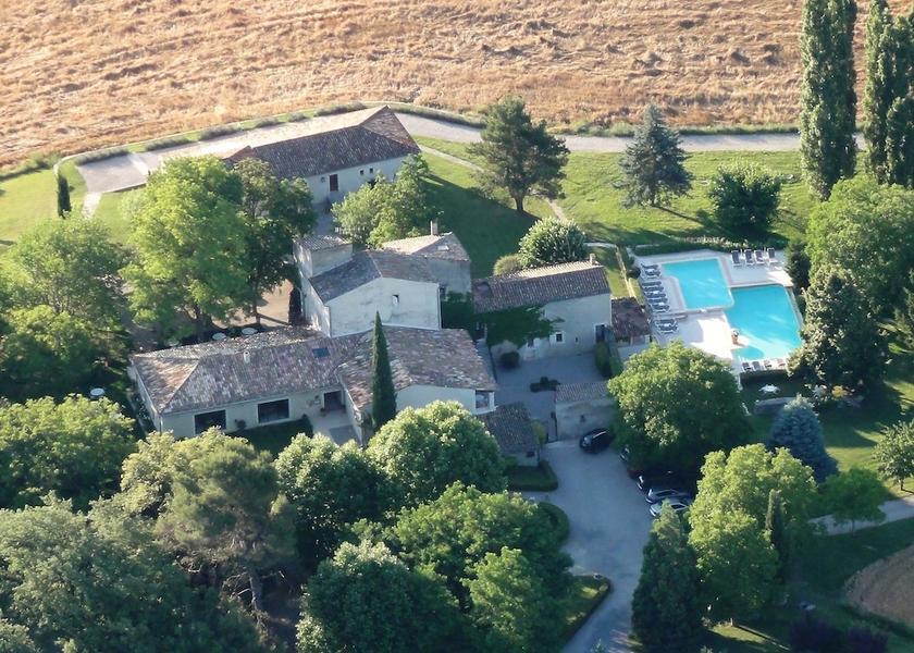 Provence - Alpes - Cote d'Azur Forcalquier Aerial View