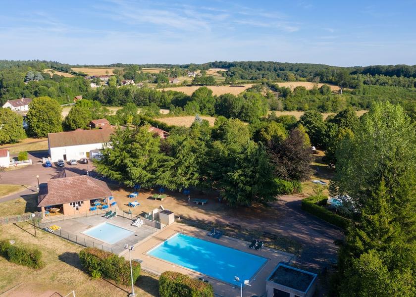 Bourgogne-Franche-Comte Saulieu Aerial View