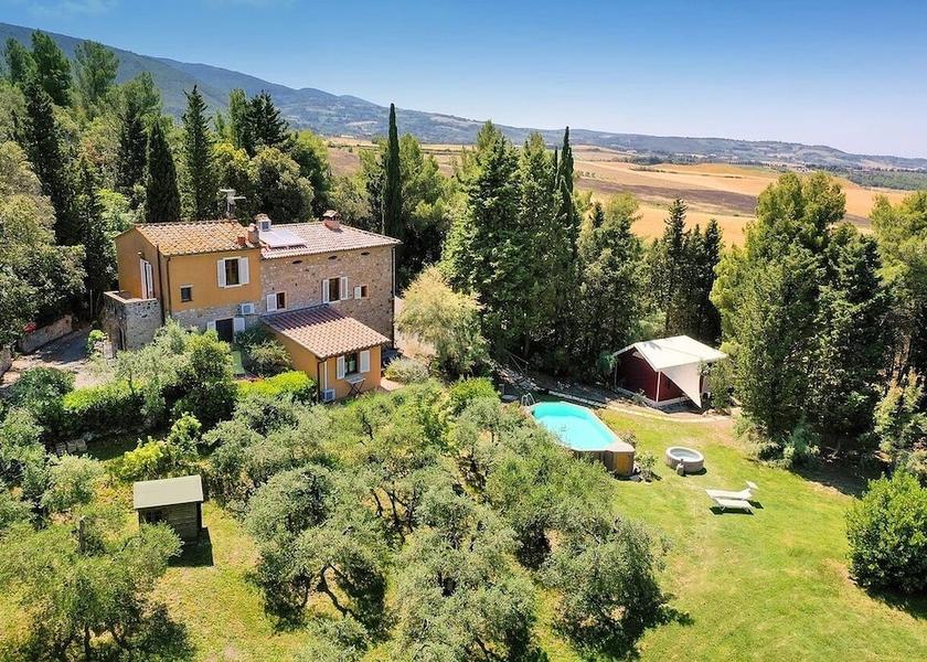Tuscany Santa Luce Aerial View
