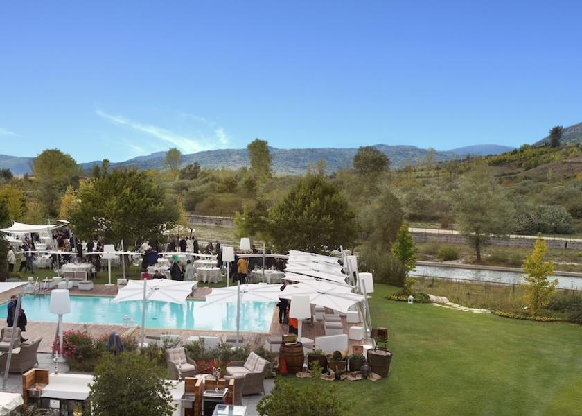 Abruzzo Castel di Sangro Outdoor banquet area