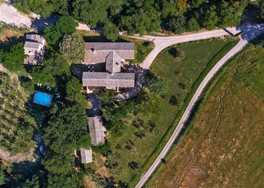 Tuscany Buonconvento Aerial View